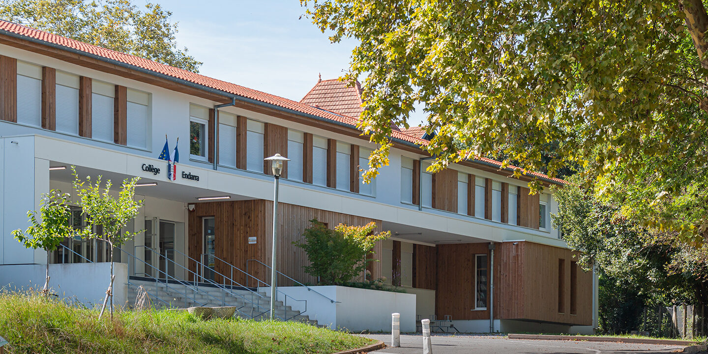 réhabilitation du collège Endarra à Anglet